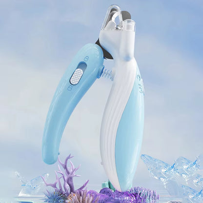 Professional Pet Nail Clippers with LED Light for Dogs, Cats, and Small Animals - Paw Grooming Scissors and Nail Trimmer