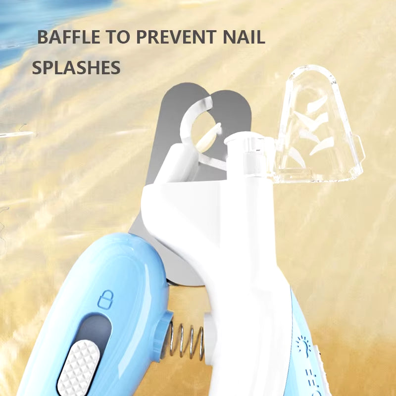 Professional Pet Nail Clippers with LED Light for Dogs, Cats, and Small Animals - Paw Grooming Scissors and Nail Trimmer