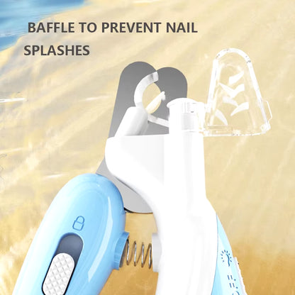 Professional Pet Nail Clippers with LED Light for Dogs, Cats, and Small Animals - Paw Grooming Scissors and Nail Trimmer