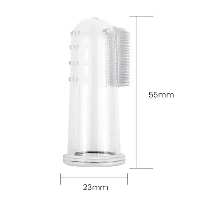 Premium Silicone Finger Toothbrush for Dogs and Cats - Effective Dental Care Tool for Bad Breath and Tartar Removal